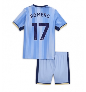 Tottenham Hotspur Cristian Romero #17 Bortedraktsett Barn 2024-25 Kortermet (+ Korte bukser)