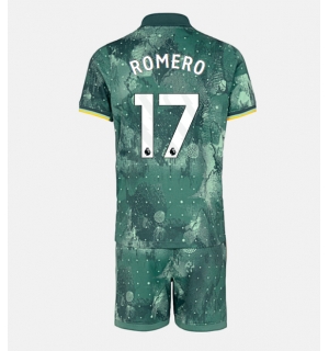 Tottenham Hotspur Cristian Romero #17 Tredjedraktsett Barn 2024-25 Kortermet (+ Korte bukser)