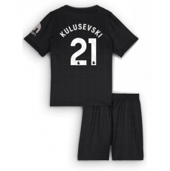 Tottenham Hotspur Dejan Kulusevski #21 Bortedraktsett Barn 2025-26 Kortermet (+ Korte bukser)