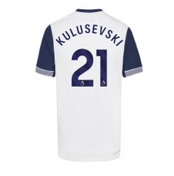 Tottenham Hotspur Dejan Kulusevski #21 Hjemmedrakt 2024-25 Kortermet