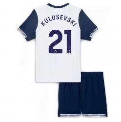 Tottenham Hotspur Dejan Kulusevski #21 Hjemmedraktsett Barn 2024-25 Kortermet (+ Korte bukser)