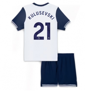 Tottenham Hotspur Dejan Kulusevski #21 Hjemmedraktsett Barn 2024-25 Kortermet (+ Korte bukser)