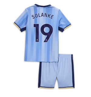 Tottenham Hotspur Dominic Solanke #19 Bortedraktsett Barn 2024-25 Kortermet (+ Korte bukser)