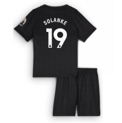 Tottenham Hotspur Dominic Solanke #19 Bortedraktsett Barn 2025-26 Kortermet (+ Korte bukser)