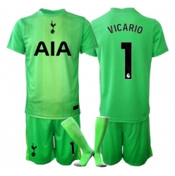 Tottenham Hotspur Guglielmo Vicario #1 Keeper Hjemmedraktsett Barn 2025-26 Kortermet (+ Korte bukser)