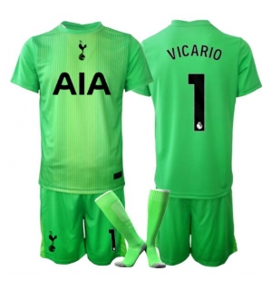 Tottenham Hotspur Guglielmo Vicario #1 Keeper Hjemmedraktsett Barn 2025-26 Kortermet (+ Korte bukser)