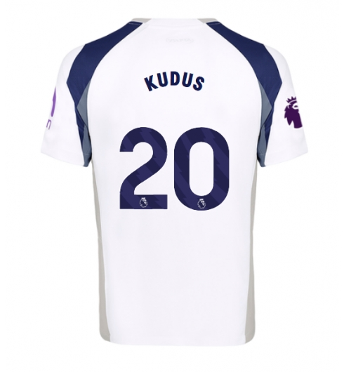 Tottenham Hotspur Mohammed Kudus #20 Hjemmedrakt 2025-26 Kortermet Tottenham Hotspur Mohammed Kudus #20 Hjemmedrakt 2025-26 Kortermet