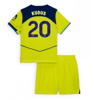 Tottenham Hotspur Mohammed Kudus #20 Tredjedraktsett Barn 2025-26 Kortermet (+ Korte bukser)