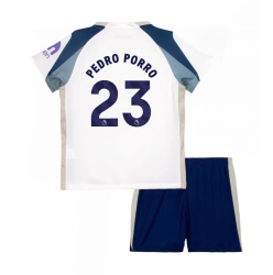 Tottenham Hotspur Pedro Porro #23 Hjemmedraktsett Barn 2025-26 Kortermet (+ Korte bukser)