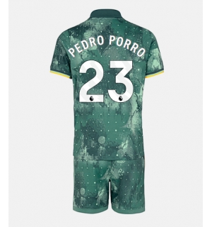 Tottenham Hotspur Pedro Porro #23 Tredjedraktsett Barn 2024-25 Kortermet (+ Korte bukser)