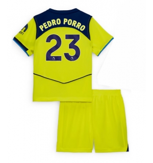Tottenham Hotspur Pedro Porro #23 Tredjedraktsett Barn 2025-26 Kortermet (+ Korte bukser)