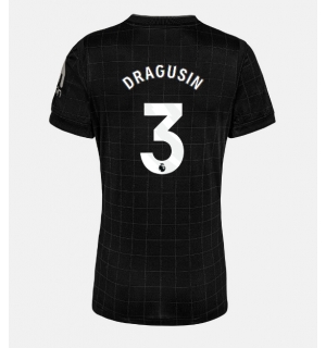Tottenham Hotspur Radu Dragusin #3 Bortedrakt Dame 2025-26 Kortermet