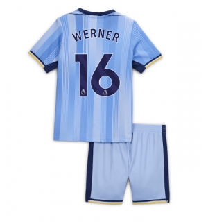 Tottenham Hotspur Timo Werner #16 Bortedraktsett Barn 2024-25 Kortermet (+ Korte bukser)