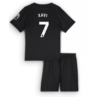 Tottenham Hotspur Xavi Simons #7 Bortedraktsett Barn 2025-26 Kortermet (+ Korte bukser)