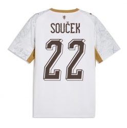 Tsjekkia Tomas Soucek #22 Bortedrakt VM 2026 Kortermet