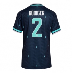 Tyskland Antonio Rudiger #2 Bortedrakt Dame VM 2026 Kortermet