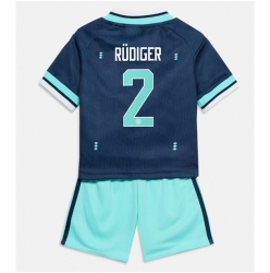 Tyskland Antonio Rudiger #2 Bortedraktsett Barn VM 2026 Kortermet (+ Korte bukser)