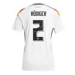 Tyskland Antonio Rudiger #2 Hjemmedrakt Dame EM 2024 Kortermet