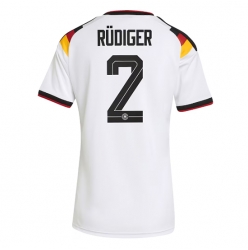 Tyskland Antonio Rudiger #2 Hjemmedrakt Dame VM 2026 Kortermet