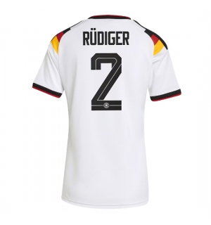 Tyskland Antonio Rudiger #2 Hjemmedrakt Dame VM 2026 Kortermet