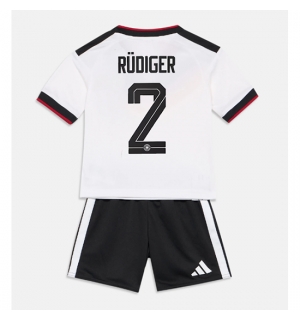 Tyskland Antonio Rudiger #2 Hjemmedraktsett Barn VM 2026 Kortermet (+ Korte bukser)