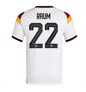 Tyskland David Raum #22 Hjemmedrakt VM 2026 Kortermet