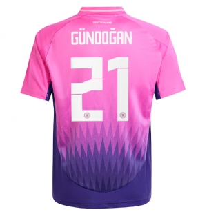 Tyskland Ilkay Gundogan #21 Bortedrakt EM 2024 Kortermet