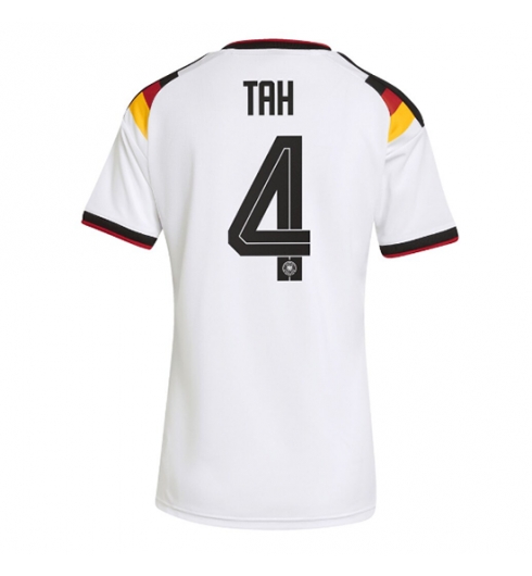 Tyskland Jonathan Tah #4 Hjemmedrakt Dame VM 2026 Kortermet Tyskland Jonathan Tah #4 Hjemmedrakt Dame VM 2026 Kortermet
