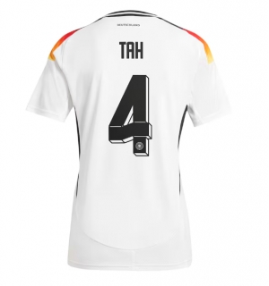 Tyskland Jonathan Tah #4 Hjemmedrakt EM 2024 Kortermet