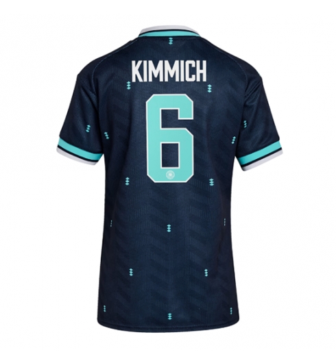 Tyskland Joshua Kimmich #6 Bortedrakt Dame VM 2026 Kortermet Tyskland Joshua Kimmich #6 Bortedrakt Dame VM 2026 Kortermet