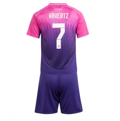 Tyskland Kai Havertz #7 Bortedraktsett Barn EM 2024 Kortermet (+ Korte bukser)
