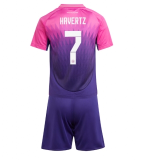 Tyskland Kai Havertz #7 Bortedraktsett Barn EM 2024 Kortermet (+ Korte bukser)