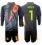 Tyskland Manuel Neuer #1 Keeper Hjemmedraktsett Barn EM 2024 Langermet (+ Korte bukser)