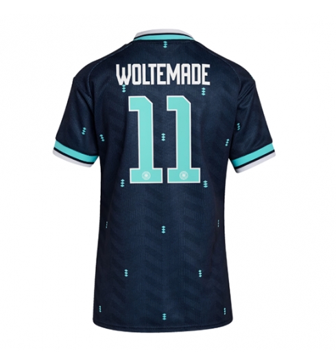 Tyskland Nick Woltemade #11 Bortedrakt Dame VM 2026 Kortermet Tyskland Nick Woltemade #11 Bortedrakt Dame VM 2026 Kortermet