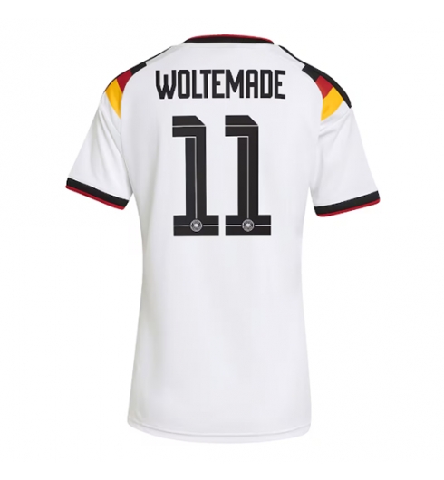 Tyskland Nick Woltemade #11 Hjemmedrakt Dame VM 2026 Kortermet Tyskland Nick Woltemade #11 Hjemmedrakt Dame VM 2026 Kortermet