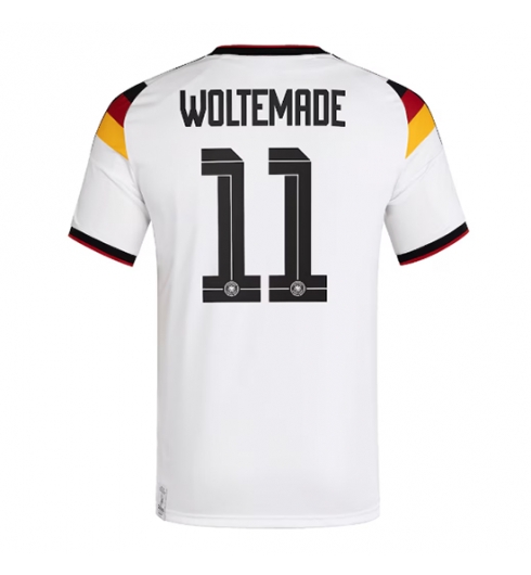 Tyskland Nick Woltemade #11 Hjemmedrakt VM 2026 Kortermet Tyskland Nick Woltemade #11 Hjemmedrakt VM 2026 Kortermet