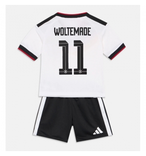 Tyskland Nick Woltemade #11 Hjemmedraktsett Barn VM 2026 Kortermet (+ Korte bukser)