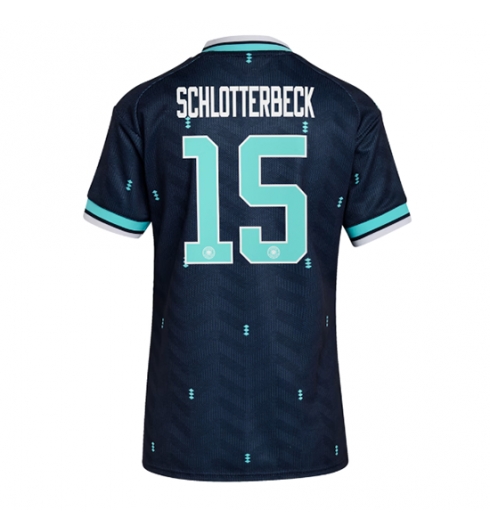 Tyskland Nico Schlotterbeck #15 Bortedrakt Dame VM 2026 Kortermet Tyskland Nico Schlotterbeck #15 Bortedrakt Dame VM 2026 Kortermet