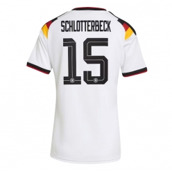 Tyskland Nico Schlotterbeck #15 Hjemmedrakt Dame VM 2026 Kortermet