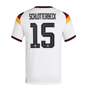 Tyskland Nico Schlotterbeck #15 Hjemmedrakt VM 2026 Kortermet