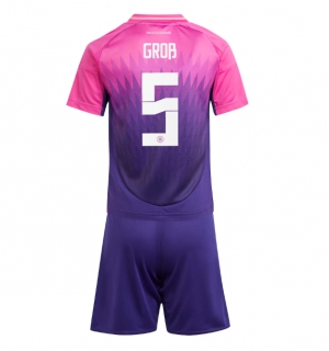 Tyskland Pascal Gross #5 Bortedraktsett Barn EM 2024 Kortermet (+ Korte bukser)