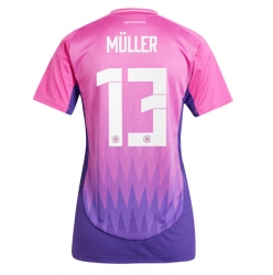 Tyskland Thomas Muller #13 Bortedrakt Dame EM 2024 Kortermet