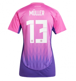 Tyskland Thomas Muller #13 Bortedrakt Dame EM 2024 Kortermet