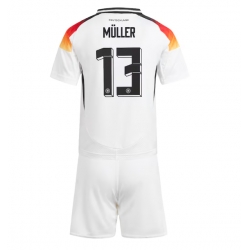 Tyskland Thomas Muller #13 Hjemmedraktsett Barn EM 2024 Kortermet (+ Korte bukser)