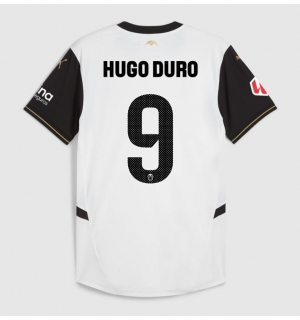 Valencia Hugo Duro #9 Hjemmedrakt 2024-25 Kortermet