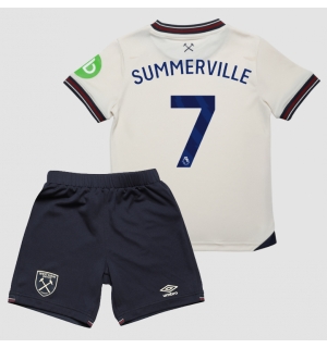 West Ham United Crysencio Summerville #7 Bortedraktsett Barn 2025-26 Kortermet (+ Korte bukser)