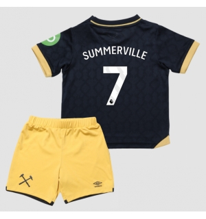 West Ham United Crysencio Summerville #7 Tredjedraktsett Barn 2025-26 Kortermet (+ Korte bukser)