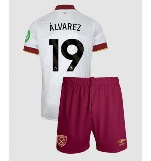 West Ham United Edson Alvarez #19 Tredjedraktsett Barn 2024-25 Kortermet (+ Korte bukser)
