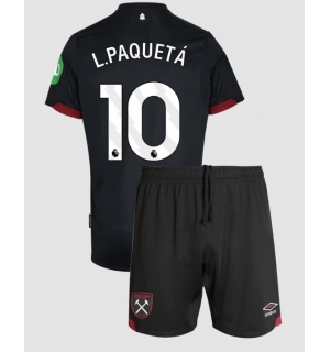 West Ham United Lucas Paqueta #10 Bortedraktsett Barn 2024-25 Kortermet (+ Korte bukser)