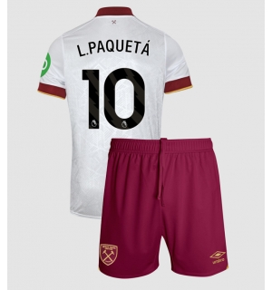 West Ham United Lucas Paqueta #10 Tredjedraktsett Barn 2024-25 Kortermet (+ Korte bukser)
